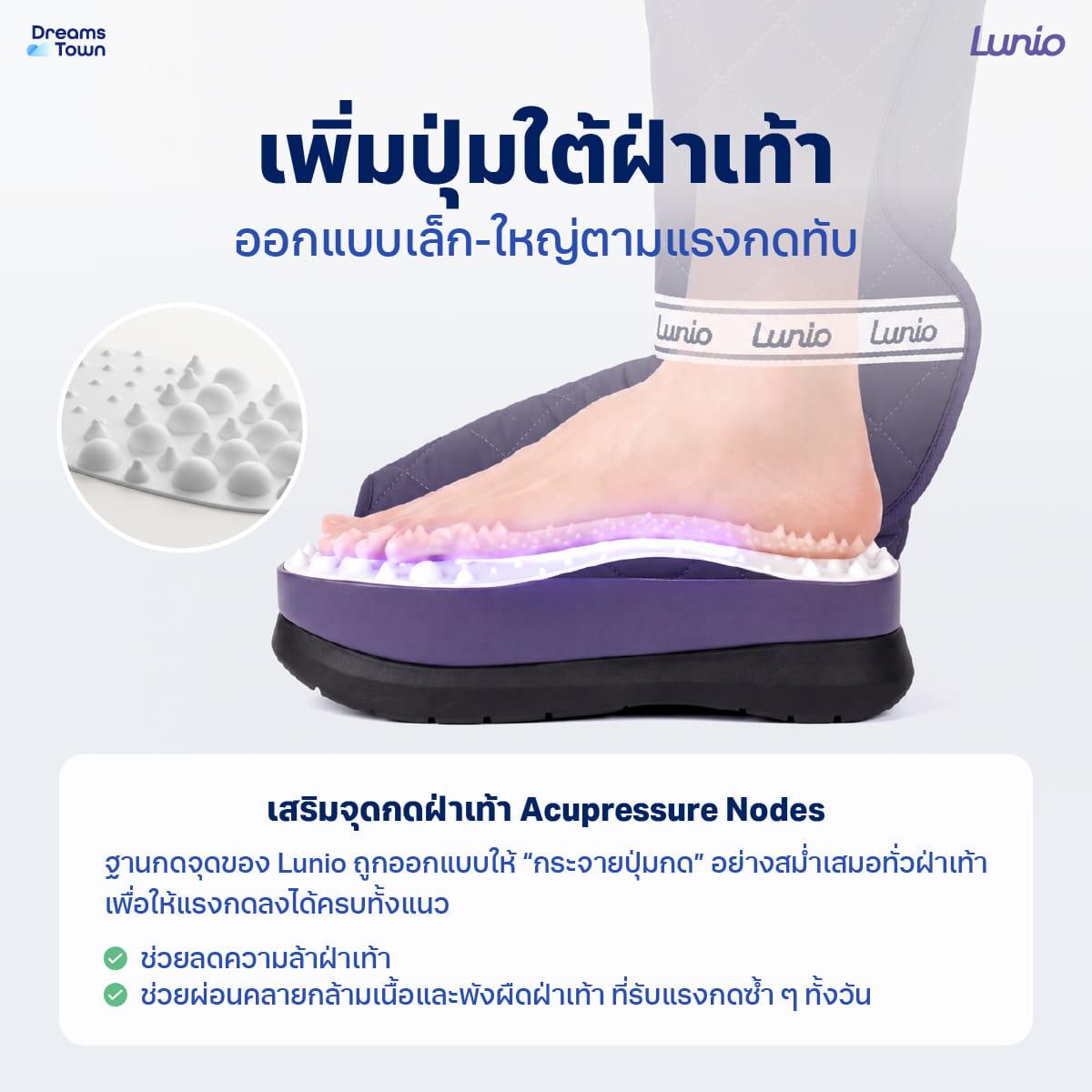 รองเท้านวดไฟฟ้าแบบไร้สาย LUNIO รุ่น MASSAGE BOOTS PURPLE_4